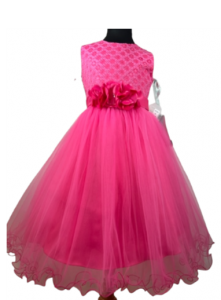 GIRLS DRESSY DRESS (0232362) HOT PINK